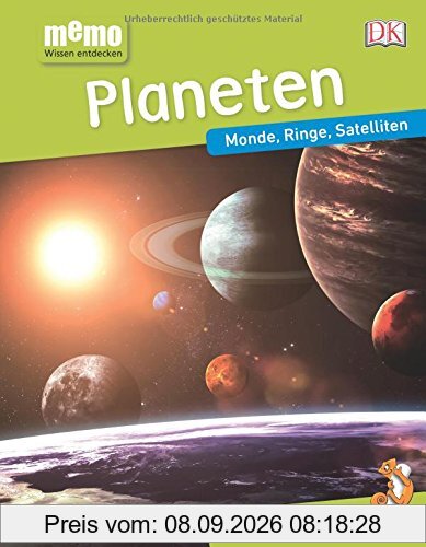memo Wissen entdecken. Planeten: Monde, Ringe, Satelliten. Das Buch mit Poster!