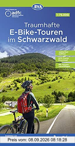 ADFC Traumhafte E-Bike-Touren im Schwarzwald 1:75.000, reiß- und wetterfest, GPS-Tracks Download, mit Tourenvorschlägen (ADFC-Regionalkarte 1:75000)
