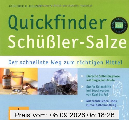 Schüßler-Salze, Quickfinder: Der schnellste Weg zum richtigen Mittel (GU Quickfinder)