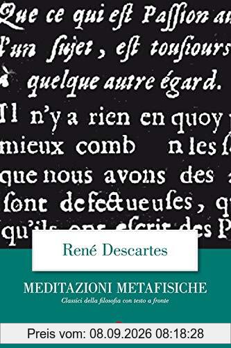 Meditazioni metafisiche. Testo latino a fronte