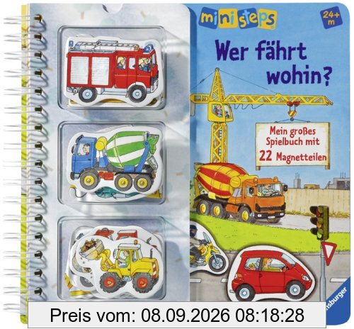 ministeps® Bücher: Wer fährt wohin?: Mein großes Spielbuch mit 22 Magnetteilen. Ab 24 Monaten