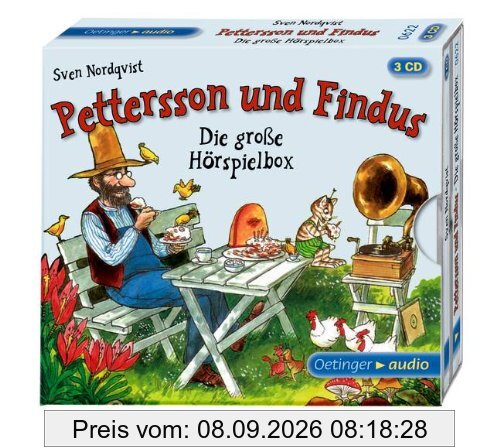 Die große Hörspielbox von Pettersson und Findus (3 CD): 3 Hörspiele