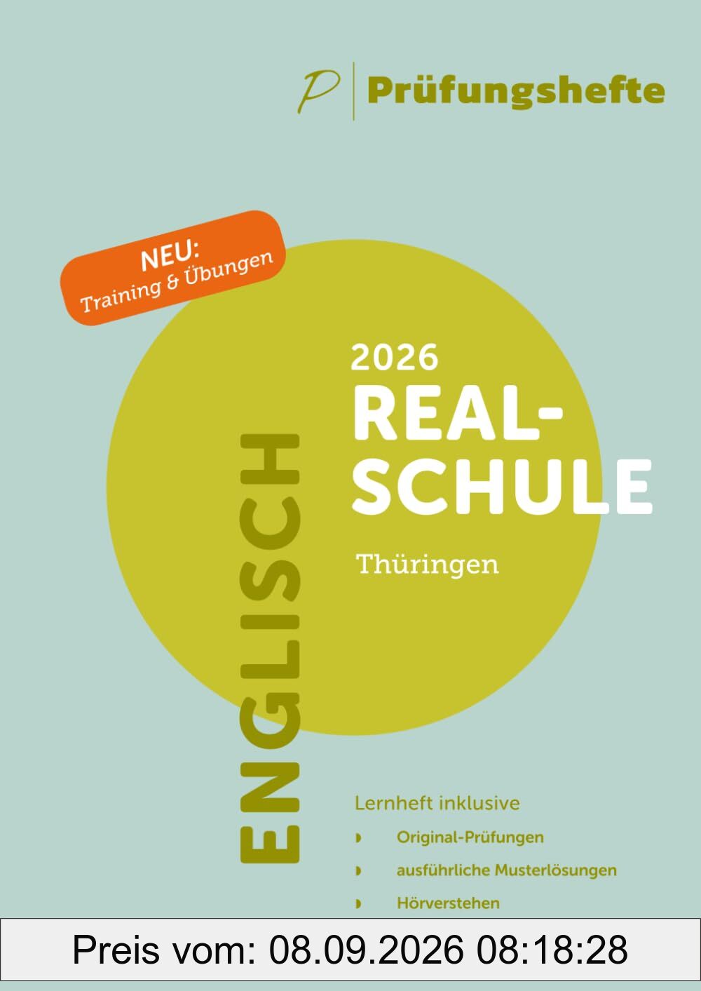 Prüfungsheft & Training – 2026 Englisch Realschule – Thüringen – Original-Prüfungen und Lösungen