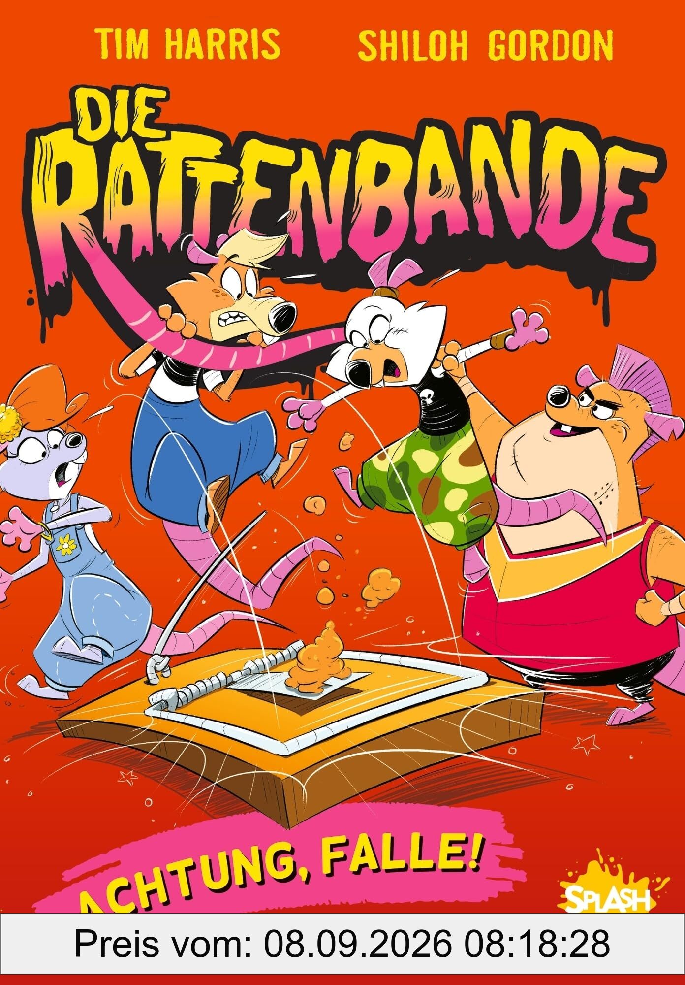 Die Rattenbande 3. Achtung, Falle!: Aufregende Leseabenteuer mit Oetinger SPLASH. Kurzweiliger Comic-Roman zum Lesenlernen für Kinder ab 7 Jahren