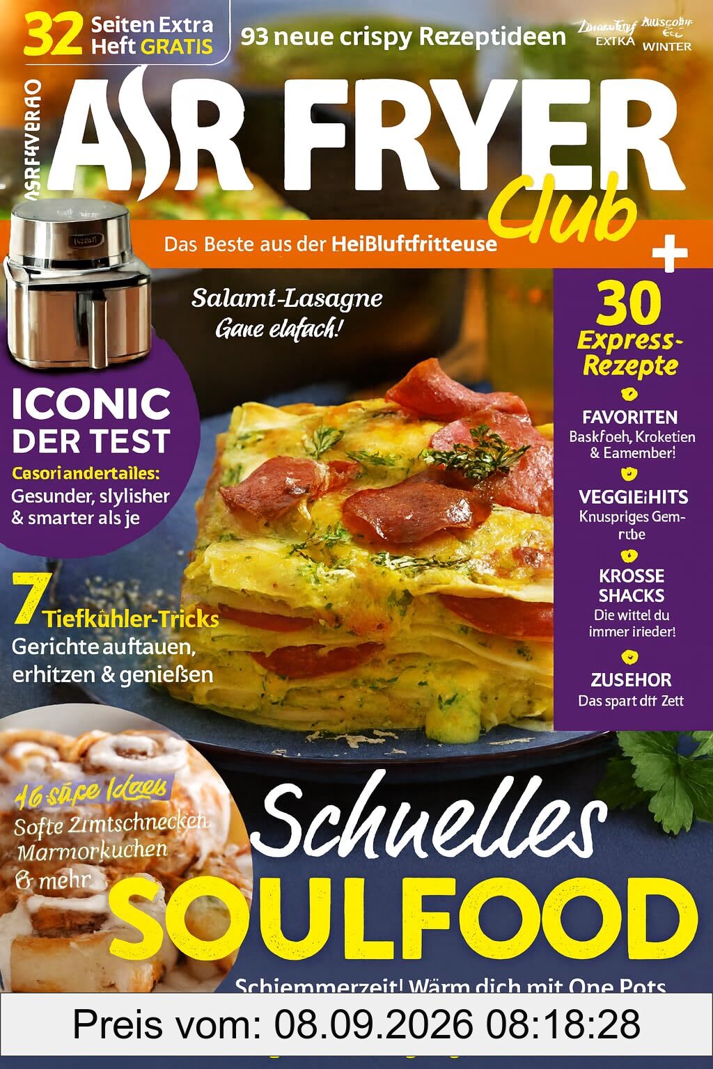 Air Fryer Club Magazin by ZauberTopf – Ausgabe 1/26 - Winter - 93 neue crispy Rezeptideen | 30 Express-Rezepte | Extra-Heft gratis