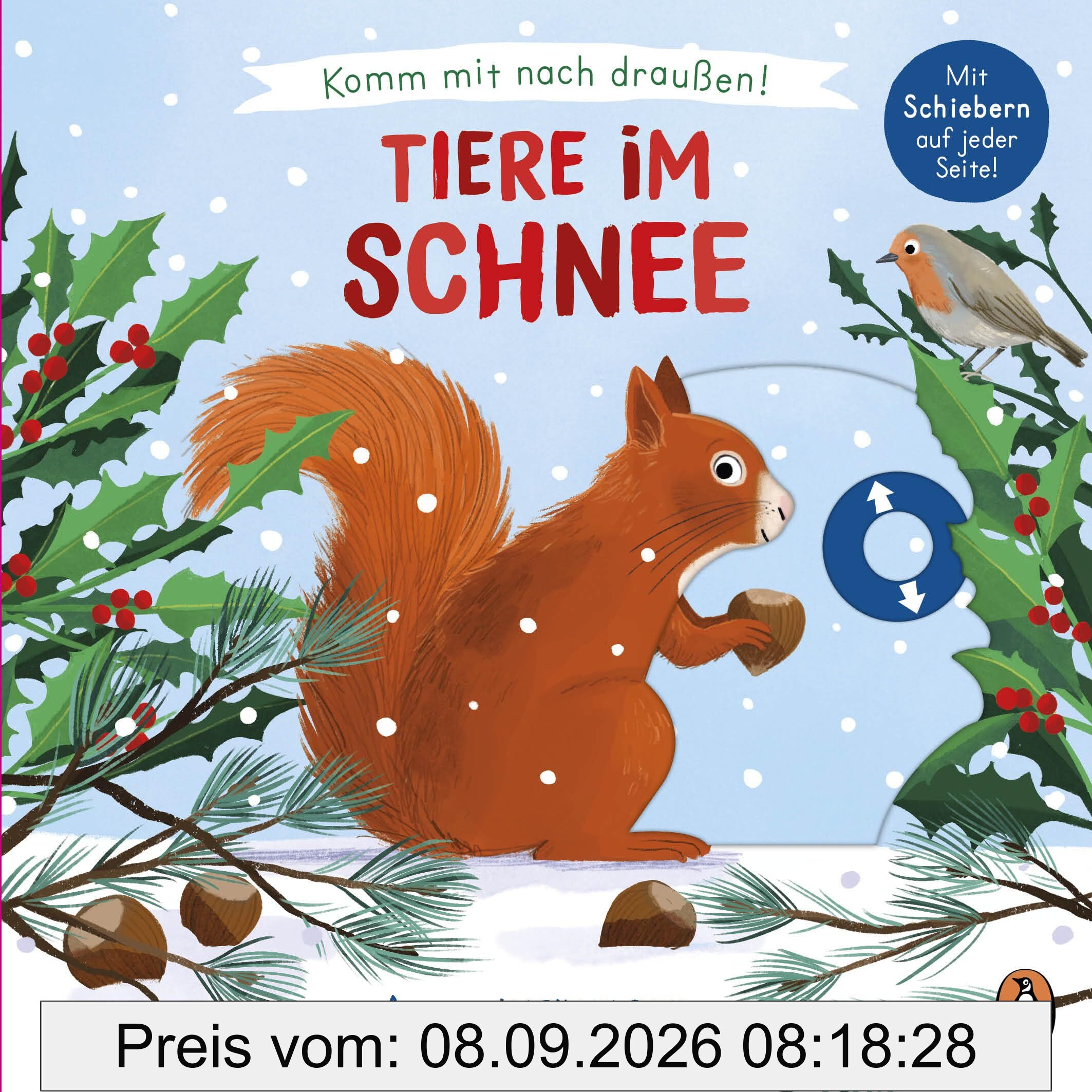 Komm mit nach draußen! - Tiere im Schnee: Pappbilderbuch mit vielen Schiebern und Auszugsseiten ab 2 Jahren (Die Komm-mit-nach-draußen!-Reihe, Band 7)