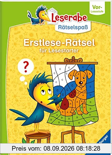 Ravensburger Leserabe Rätselspaß - Erstlese-Rätsel für Lesestarter ab 5 Jahren - Vor-Lesestufe