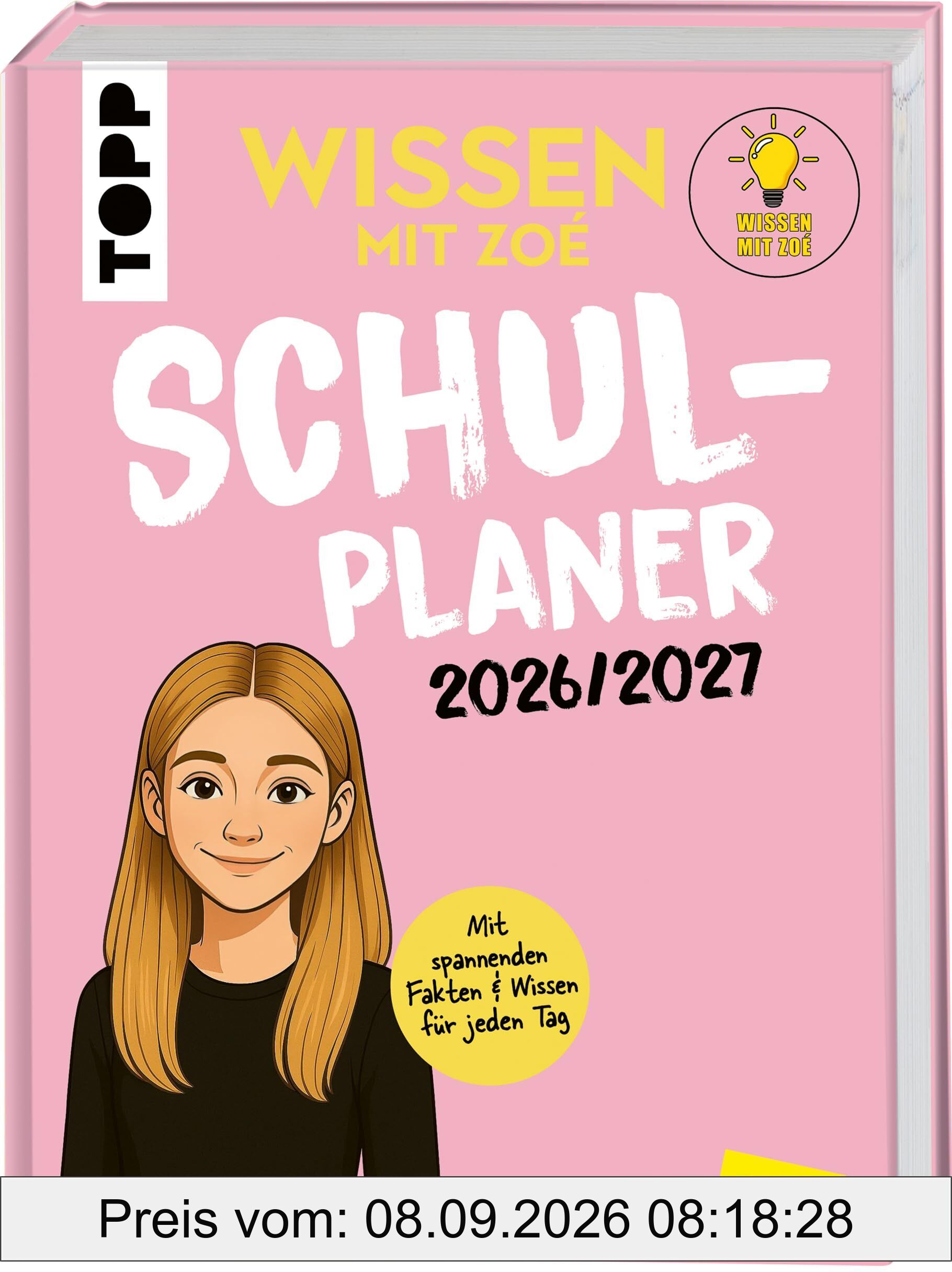 Wissen mit Zoé: Schulplaner 2026/2027