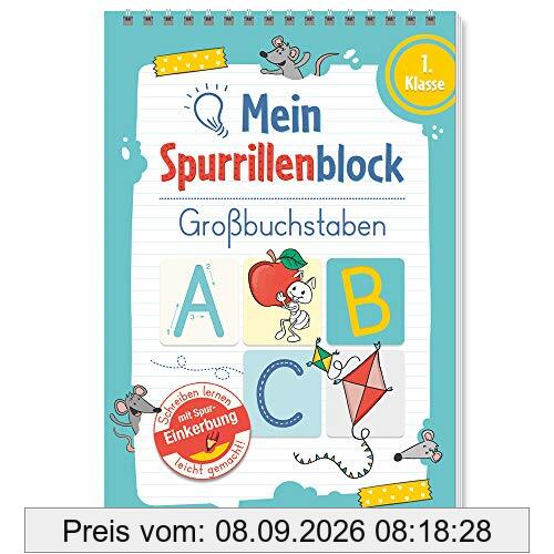 Trötsch Mein Spurrillenblock Großbuchstaben Übungsbuch: Übungsbuch Beschäftigungsbuch Lernbuch