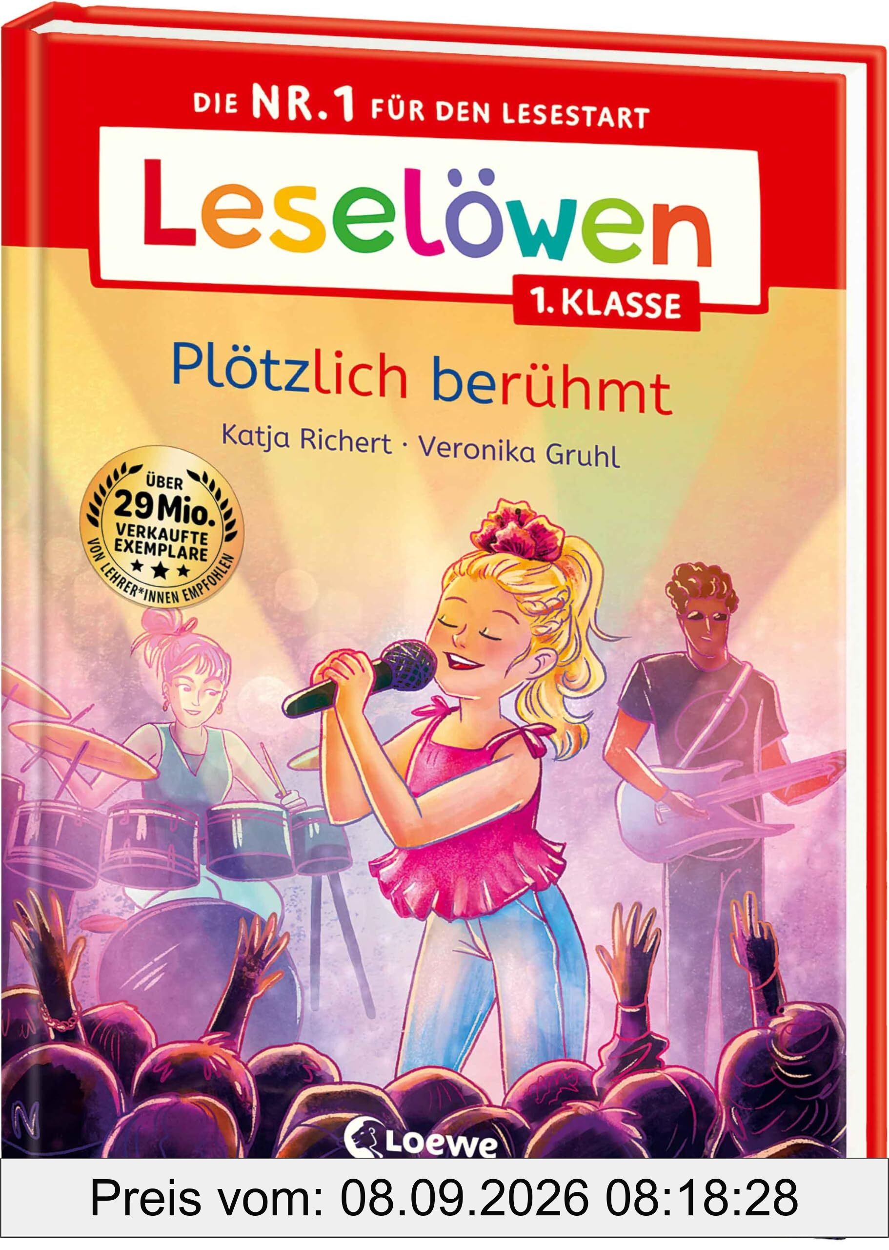 Leselöwen 1. Klasse - Plötzlich berühmt: Die Nr. 1 für den Lesestart - Mit Leselernschrift ABeZeh - Erstlesebuch für Kinder ab 6 Jahren