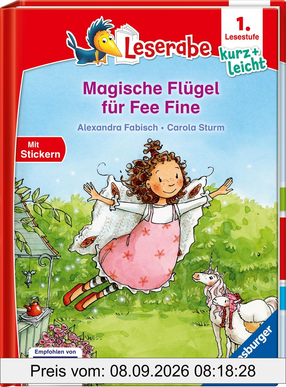 Magische Flügel für Fee Fine - lesen lernen mit dem Leseraben - Erstlesebuch - Kinderbuch ab 6 Jahren - Lesenlernen 1. Klasse Jungen und Mädchen (Leserabe 1. Klasse) (1. Lesestufe Kurz und leicht)
