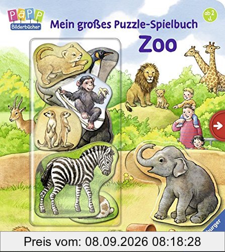 Mein großes Puzzle-Spielbuch Zoo