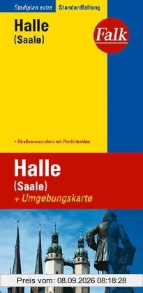 Falk Stadtplan Extra Standardfaltung Halle (Saale)
