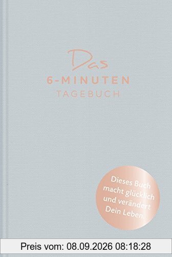 Das 6-Minuten-Tagebuch (aquarellblau): Ein Buch, das dein Leben verändert