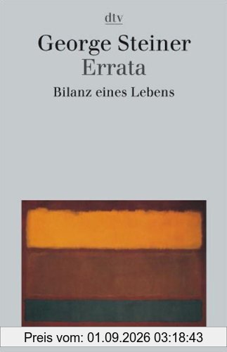 Errata: Bilanz eines Lebens