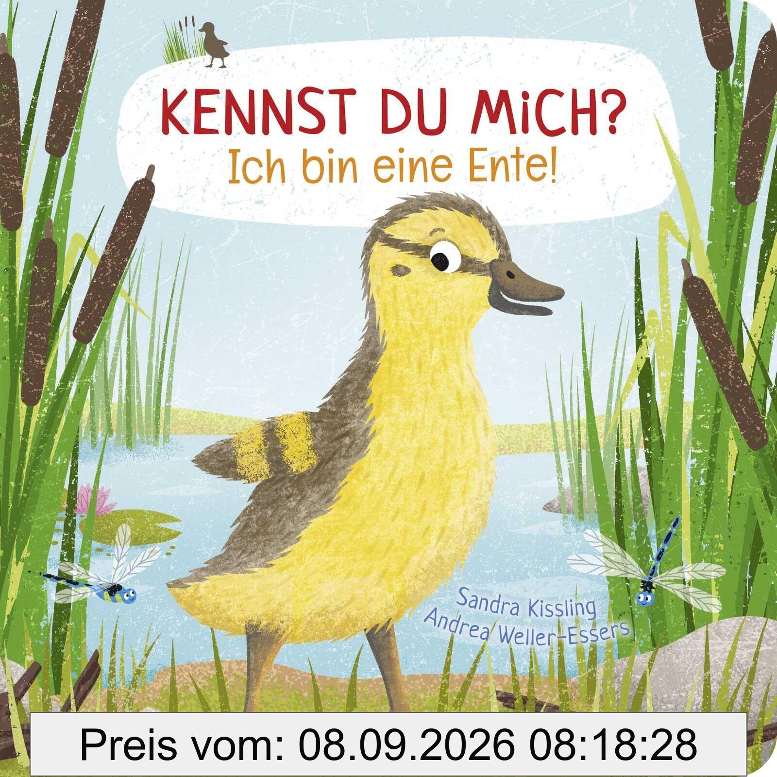Kennst du mich? Ich bin eine Ente!: Erstes Sachwissen über Tierkinder I Niedliches Pappbilderbuch für Kinder ab 2 Jahren