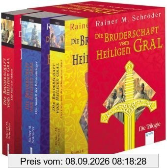 Die Bruderschaft vom Heiligen Gral. Band 1-3: Die Trilogie: Das Labyrinth der schwarzen Abtei - Der Fall von Akkon - Das Amulett der Wüstenkrieger
