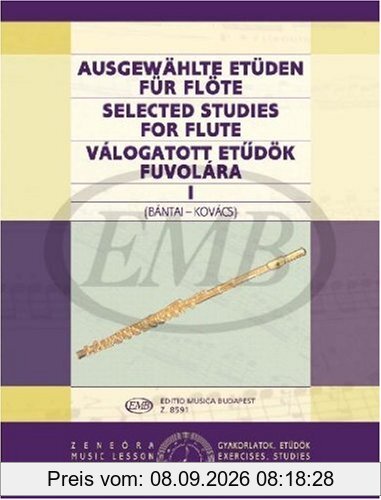 Ausgewaehlte Etueden 1. Flöte