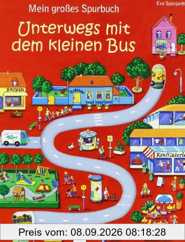 Mein großes Spurbuch - Unterwegs mit dem kleinen Bus: Spielen und lesen