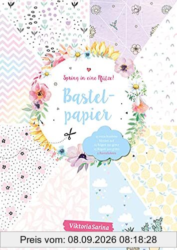 Spring in eine Pfütze! Bastelpapier: Motivpapier in unterschiedlichen Papierstärken + 2 Seiten DIY-Anleitungen von Viktoria Sarina