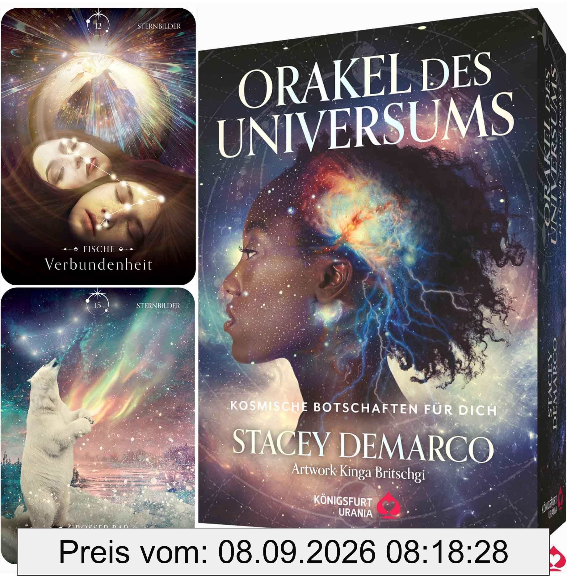 Orakel des Universums - Kosmische Botschaften für Dich: 44 Karten mit Silberschnitt und 144-seitiges Booklet