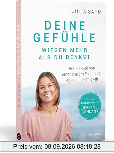Deine Gefühle wiegen mehr als du denkst. Befreie dich von emotionalem Essen und lebe mit Leichtigkeit. Nachhaltig abnehmen durch Selbstcoaching mit der LIFESTYLE SCHLANK-Gründerin Julia Sahm.