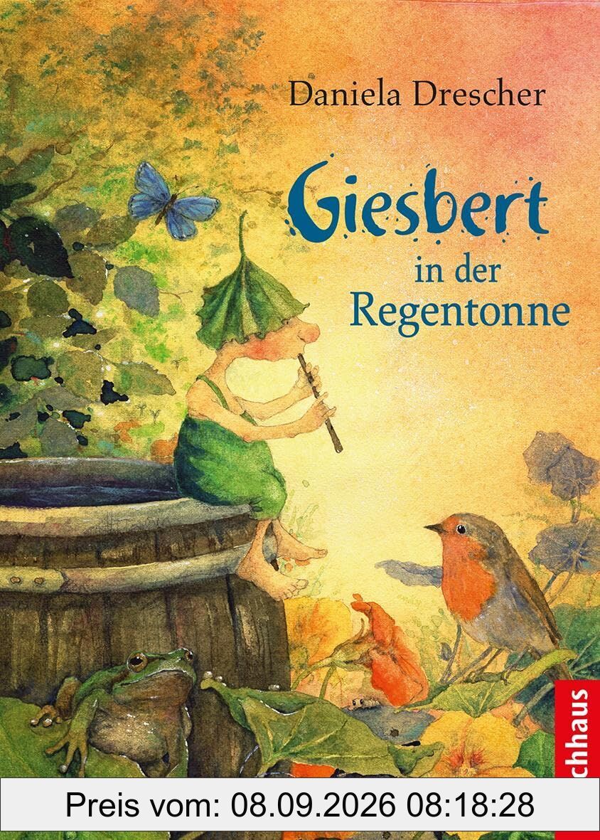 Giesbert in der Regentonne