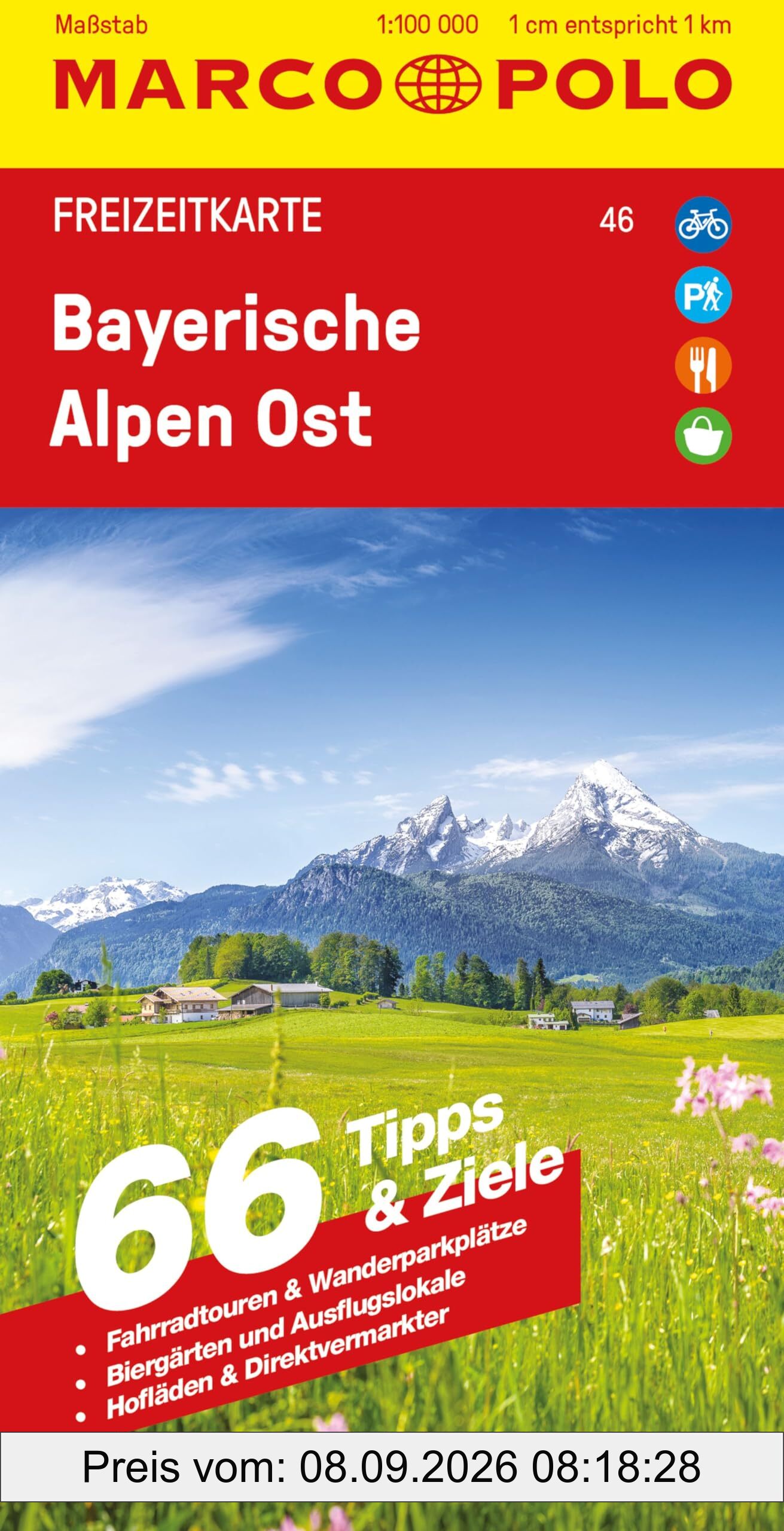 MARCO POLO Freizeitkarte 46 Bayerische Alpen Ost 1:100.000