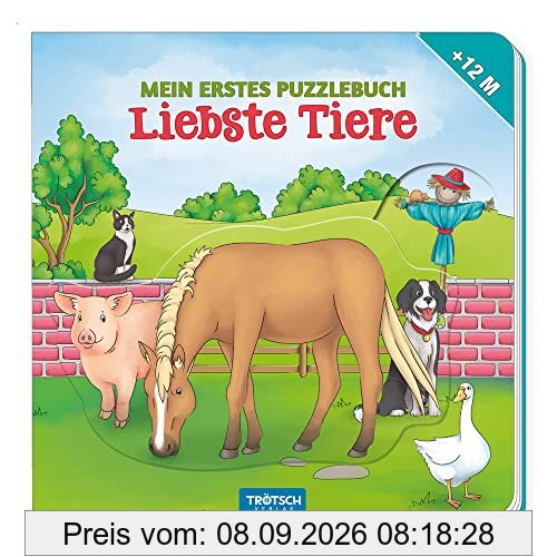 Trötsch Pappenbuch Mein erstes Puzzlebuch Liebste Tiere: Beschäftigungsbuch Spielbuch Puzzlebuch