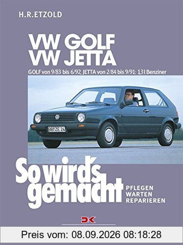 So wird's gemacht, Bd.43, VW Golf von 9/83 bis 6/92, VW Jetta von 2/84 bis 9/91.