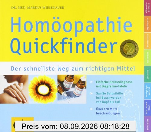 Quickfinder Homöopathie: Der schnellste Weg zum richtigen Mittel (GU Quickfinder)