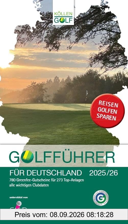 Golfführer für Deutschland 2025/26: Offizieller Golfführer des Deutschen Golf Verbandes (DGV)