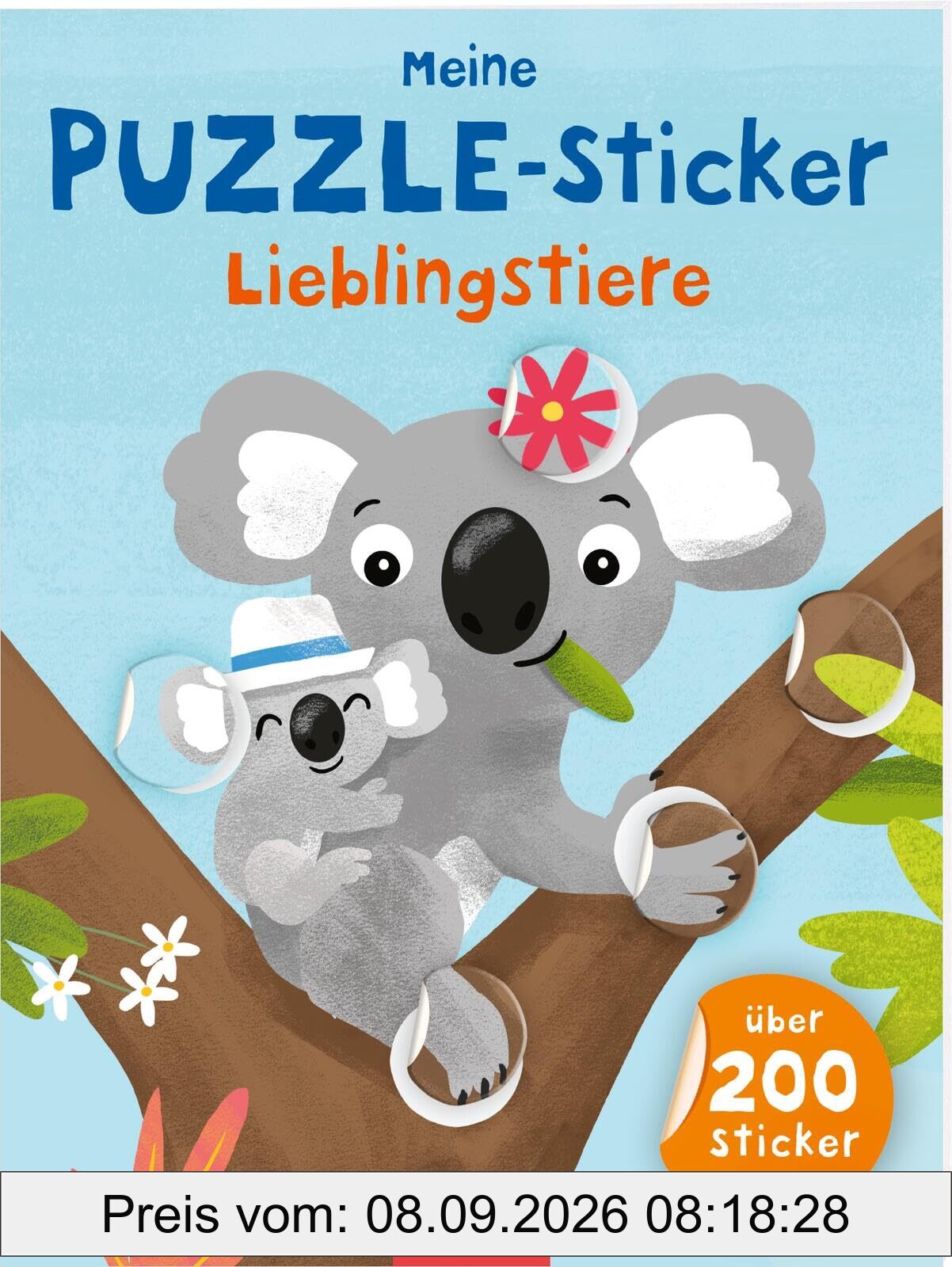 Meine Puzzle-Sticker – Lieblingstiere: Über 200 Sticker | Stickerheft zum Puzzeln ab 4 Jahren