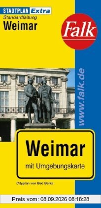Falk Stadtplan Extra Standardfaltung Weimar