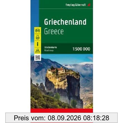 Griechenland, Straßenkarte 1:500.000, freytag & berndt (freytag & berndt Auto + Freizeitkarten)