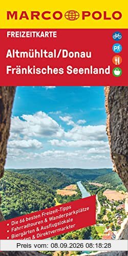 MARCO POLO Freizeitkarte Deutschland Blatt 36 Altmühltal, Donau: 1:110 000, Fränkisches Seenland
