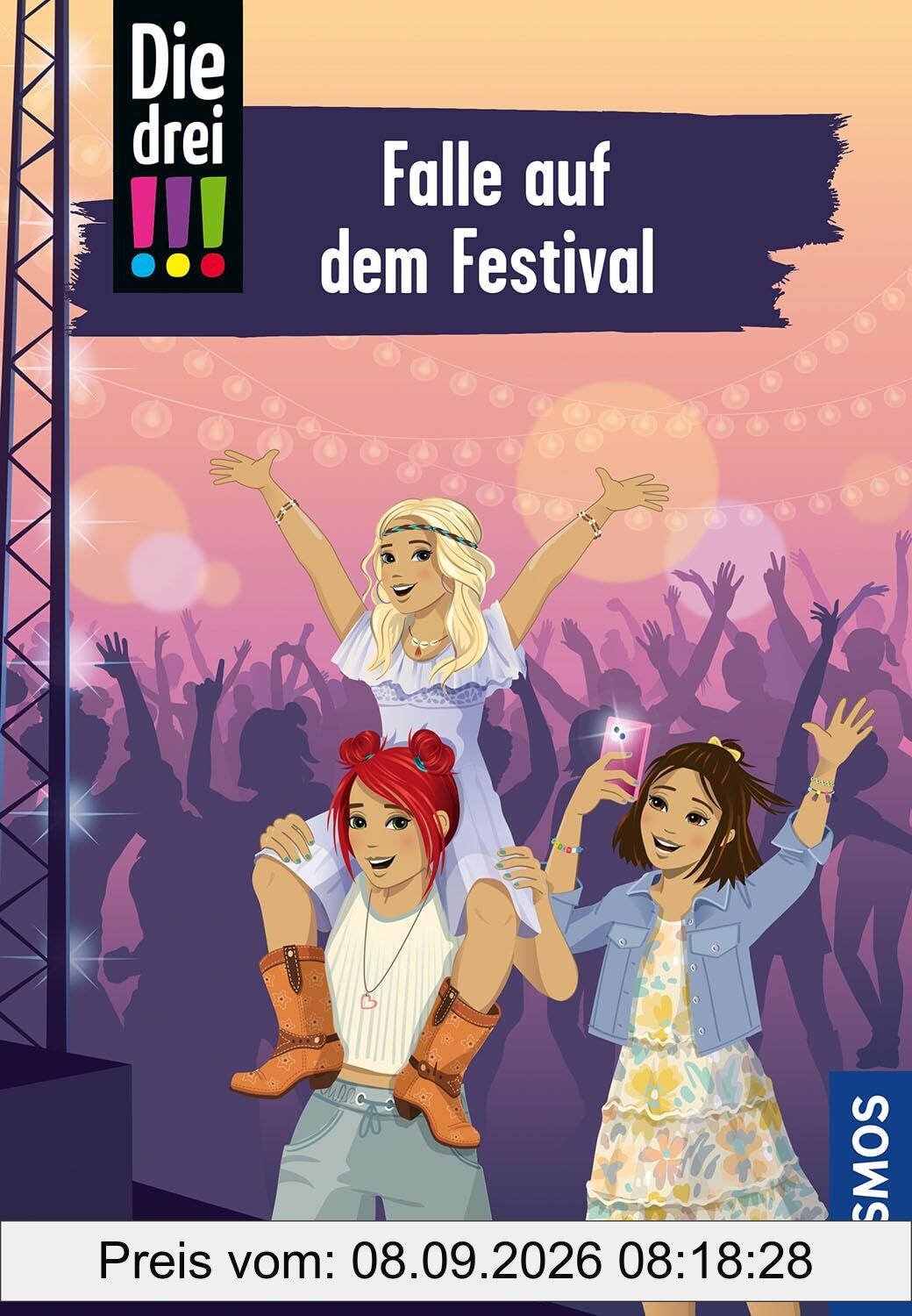 Die drei !!!, 118, Falle auf dem Festival: Ein spannender Fall in der beliebten Detektivinnen-Reihe für Krimi-Fans ab 10 Jahren - Kim, Franzi und Marie ermitteln beim Musikfestival.