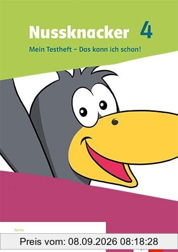 Nussknacker 4: Mein Testheft Klasse 4 (Nussknacker. Ausgabe ab 2021)
