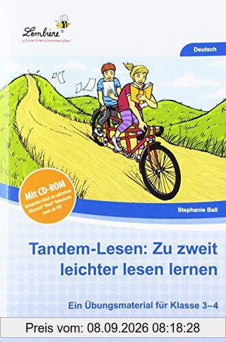 Tandem-Lesen: Zu zweit leichter lesen lernen (Set): Grundschule, Deutsch, Klasse 3-4