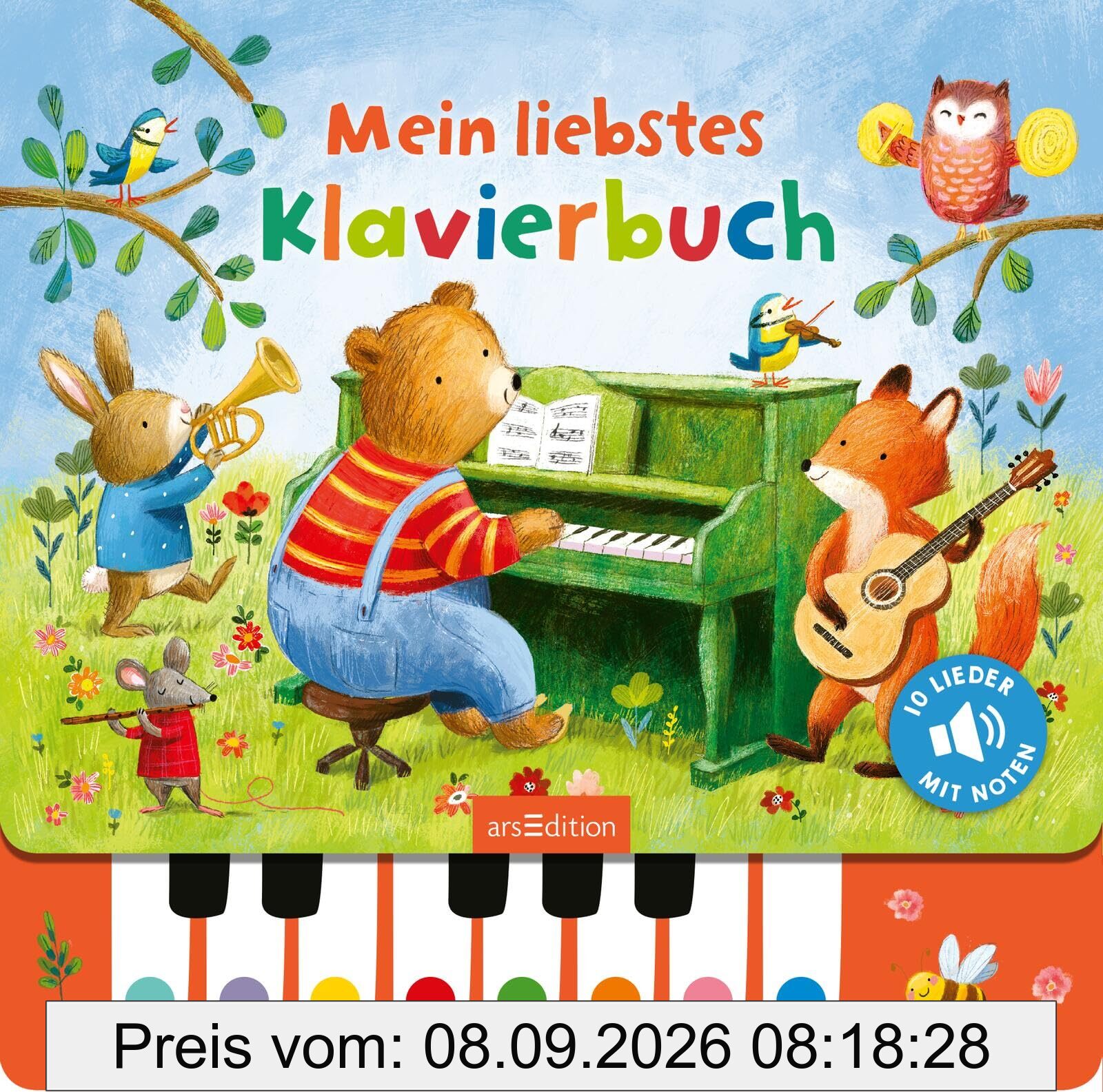 Mein liebstes Klavierbuch: Lieblingslieder zum Selberspielen | interaktives Soundbuch für Kinder ab 3 Jahren