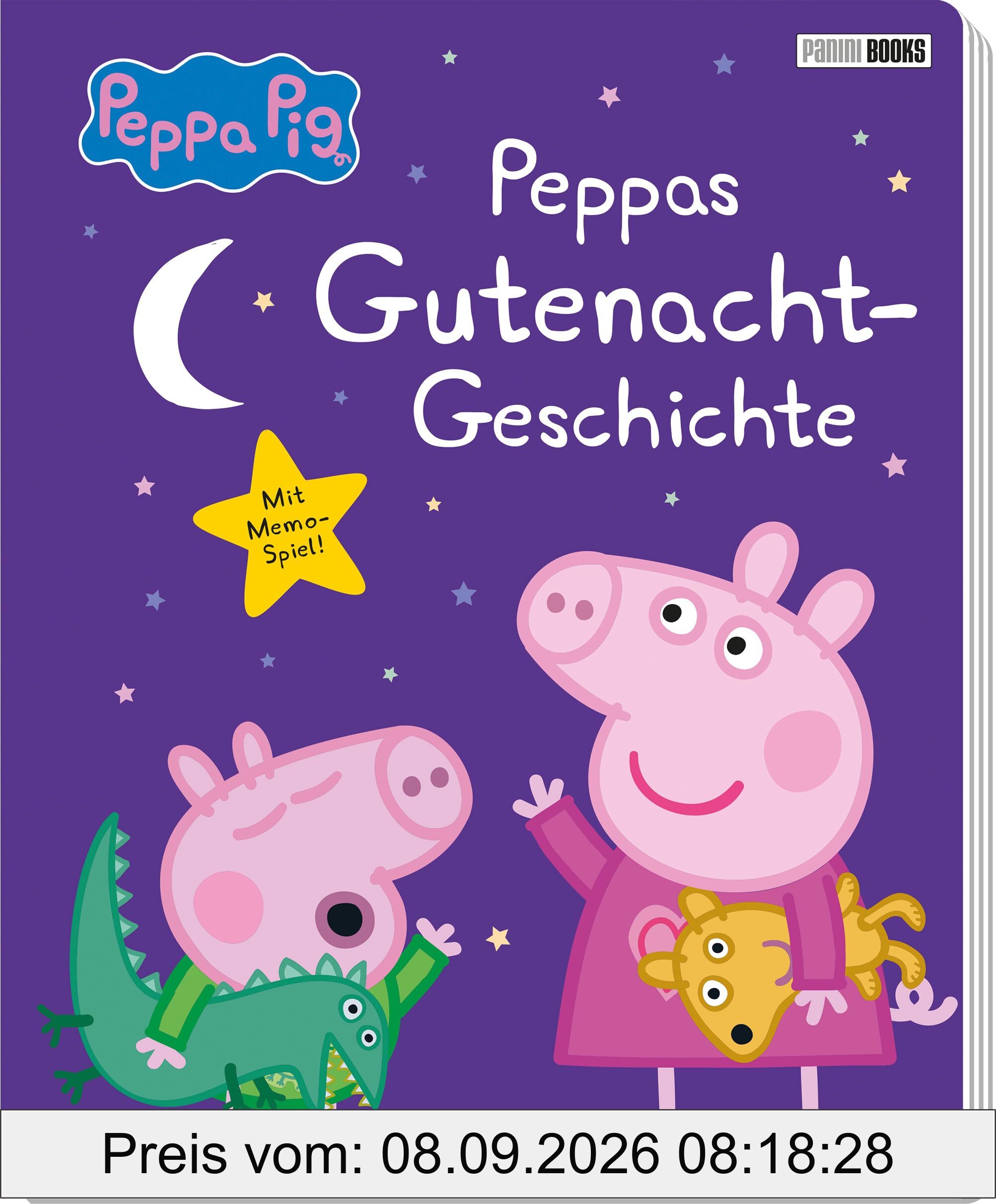 Peppa Pig: Peppas Gutenachtgeschichte: Pappbilderbuch mit Memo-Spiel!