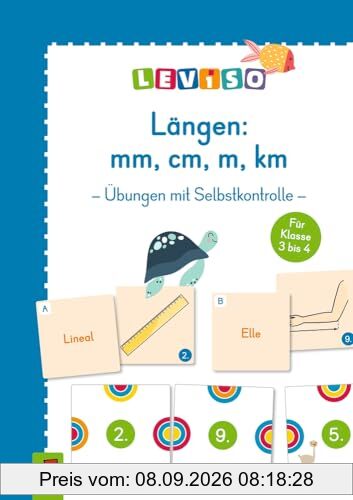 Längen: mm, cm, m & km – für Klasse 3/4: Übungen mit Selbstkontrolle (LEVISO)