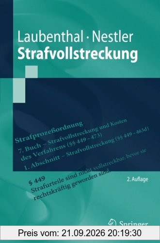 Strafvollstreckung (Springer-Lehrbuch)