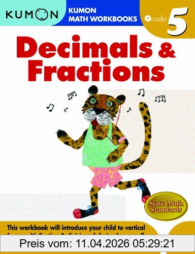 Kumon Publishing Grade 5 Decimals And Fractions (Kumon Math Workbooks)