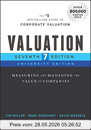 McKinsey & Company Inc Valuation, Measuring And Managing The Value Of Companies, University Edition (Wiley Finance Editions)