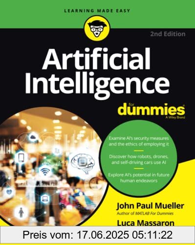 Brand : Wiley John + Sons, Binding : Taschenbuch, Edition : 2., Label : For Dummies, Publisher : For Dummies, medium : Taschenbuch, numberOfPages : 368, publicationDate : 2022-01-24, releaseDate : 2022-01-24, authors : Mueller, John Paul, Luca Massaron, ISBN : 1119796768