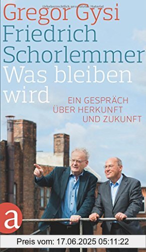 Binding : Gebundene Ausgabe, Edition : 1, Label : Aufbau Verlag, Publisher : Aufbau Verlag, medium : Gebundene Ausgabe, numberOfPages : 294, publicationDate : 2015-03-09, authors : Friedrich Schorlemmer, Gregor Gysi, publishers : Hans-Dieter Schütt, languages : german, ISBN : 3351035993