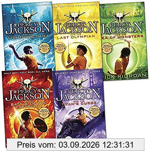 Percy Jackson 5 Books Collection Set Pack The Lightning Thief New