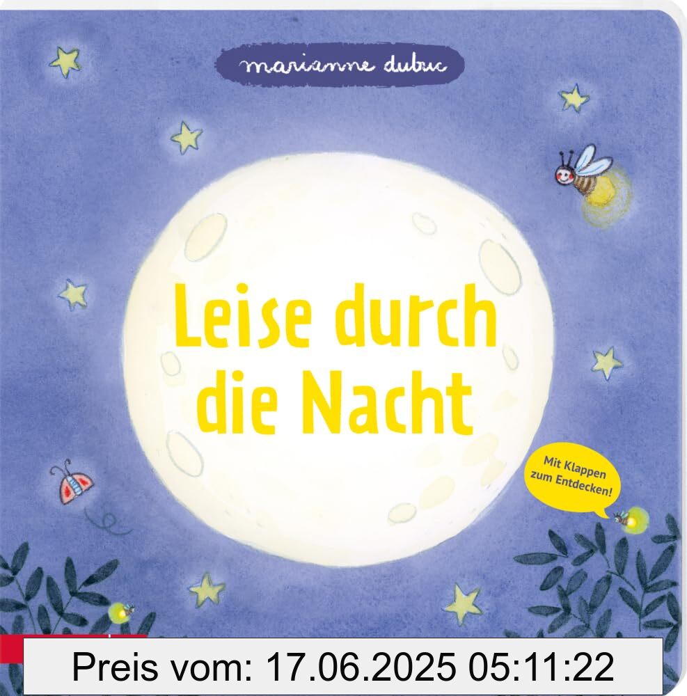 Binding : board_book, Edition : 1, Label : Leise durch die Nacht - Ein Pappbilderbuch mit vielen Klappen, medium : board_book, numberOfPages : 26, publicationDate : 2025-01-13, languages : german, ISBN : 3219120652