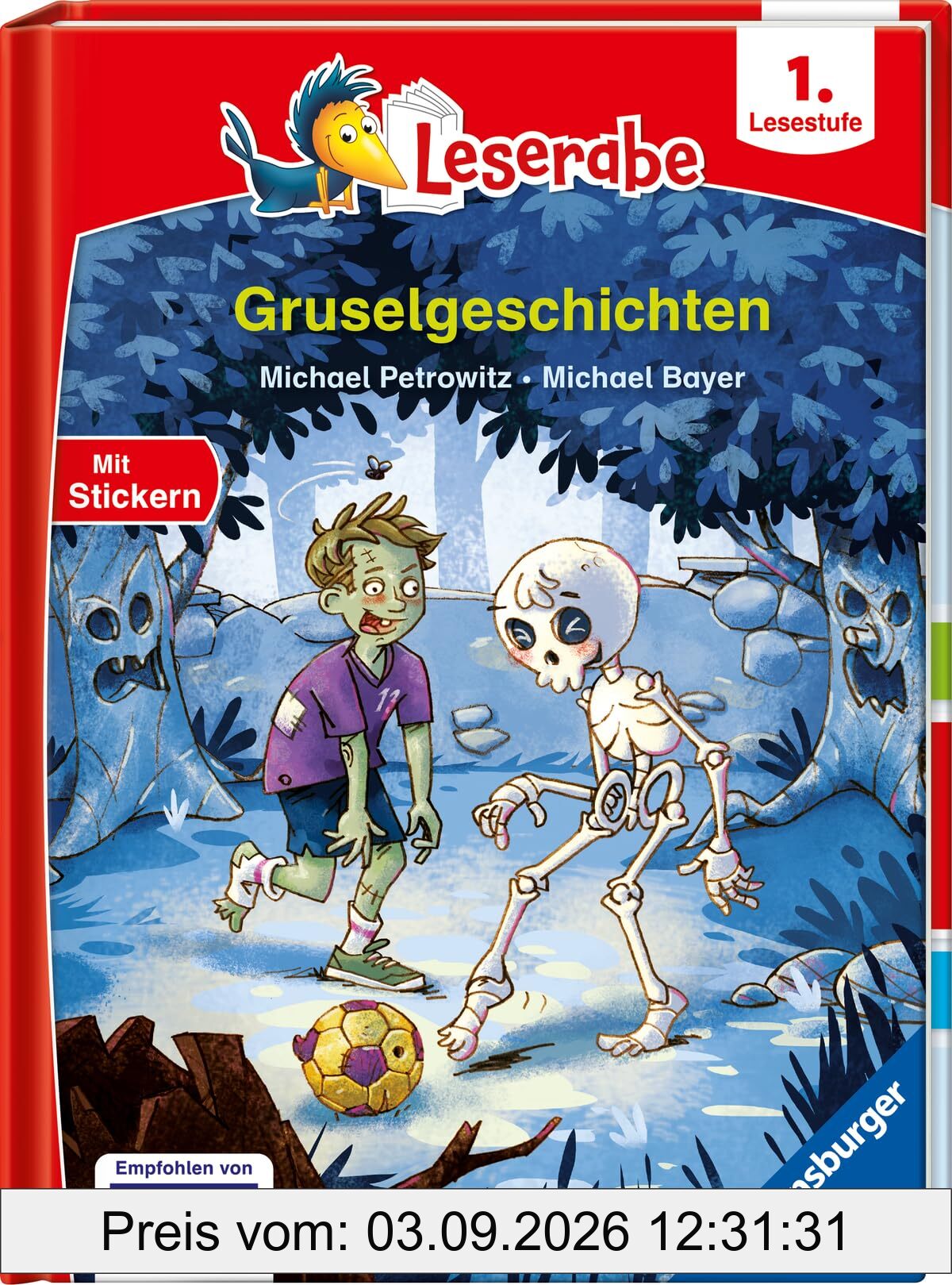 Gruselgeschichten - lesen lernen mit dem Leseraben - Erstlesebuch - Kinderbuch ab 6 Jahren - Lesenlernen 1. Klasse Jungen und Mädchen (Leserabe 1. Klasse) (1. Lesestufe)
